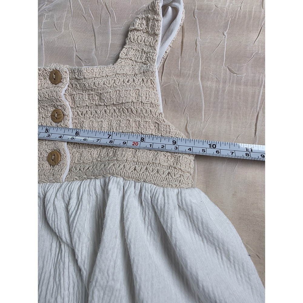 Crochet Tank Top Bohemian Size 4T 100% Cotton - Picture 5 of 8